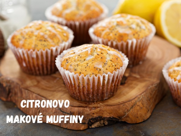 Citronovo-makové muffiny.