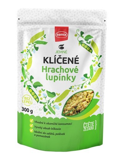 Klíčené hrachové lupínky