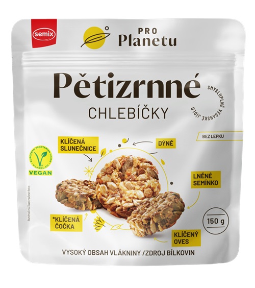 Pětizrnné chlebíčky.