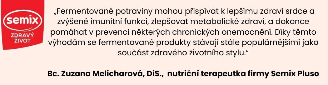 Vyjádření nutriční specialistky k fermentovaným potravinám.